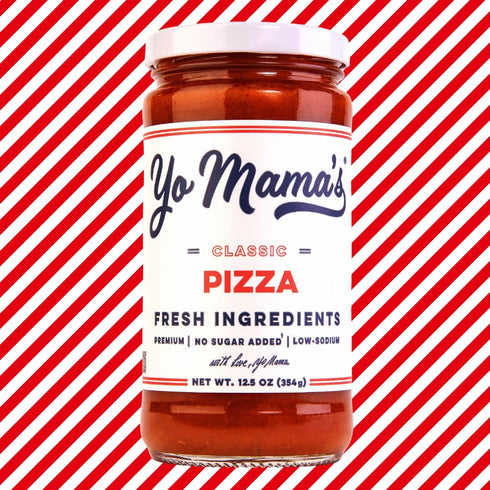 Yo Mama's Foods Keto Classic Pizza Sauce – Pack of (2) - Vegan, No Sugar Added, Low Carb, Low Sodium, Gluten Free, Paleo, and Made with Fresh Non-GMO Tomatoes!