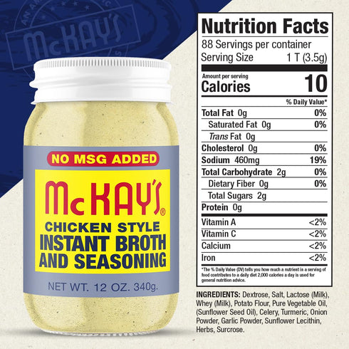 1945 (2 Pack, McKay's Chicken Flavored Powdered Soup Seasoning, Gluten Free Instant Broth, Bullion Cubes Substitute