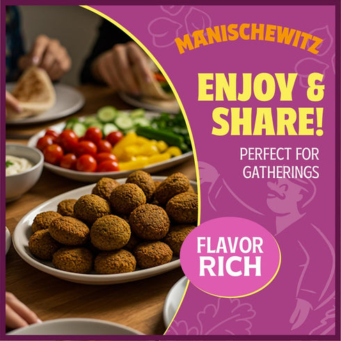 6.4oz Manischewitz Mediterranean Falafel Ball Mix, | All Natural | Sugar Free | Good Source of Protein | Wholesome