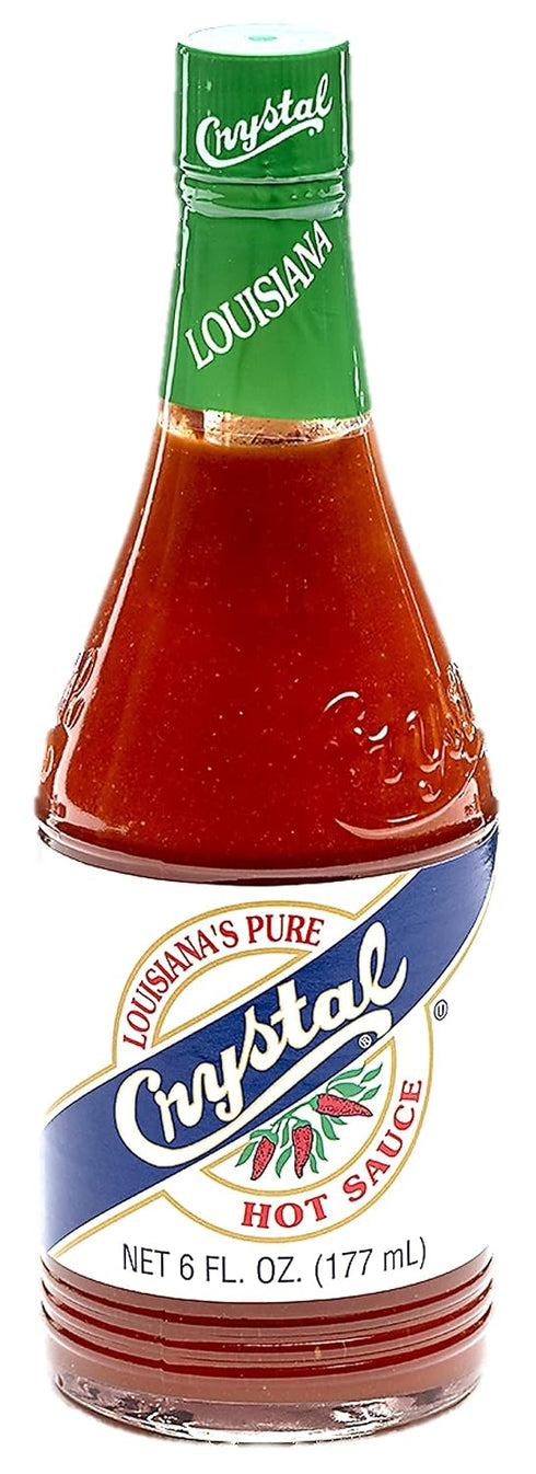 6 Crystal Hot Sauce, Original, Ounce Bottle