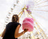 Concession Essentials 100ct 16oz 2pack, (1 32oz's Cotton Candy Floss Sugar with Cotton Candy Cones, Jar, Pink Vanilla