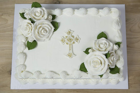 Global Sugar Art Exquisite Edble Rose & Leaf Sugar Cake Flowers Tray White, Unwired by Chef Alan Tetreault