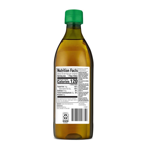 16.9 Oz Amazon Grocery, Organic Extra Virgin Olive Oil, Fl
