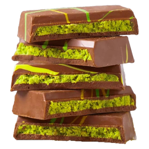 (14 (2 Pack)) UniqBite Dubai Chocolate Bar Pistachio, Crunchy Loaded Viral Knafeh Chocolate Bar with Pistachio Cream
