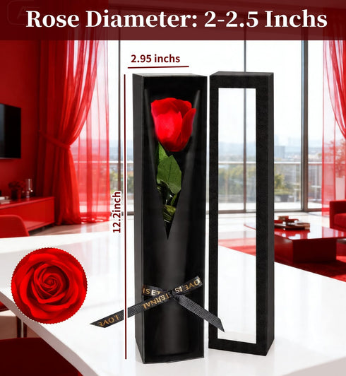 5 Preserved Flowers for Delivery,Red Rose Bouquets That Last Years,Birthday Flowers Gifts for Women Mom Grandma Wife