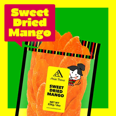 8 Dried Mango Slices - Preserved Tropical Fruit - Healthy, Vegan, and Low-Sugar - Healthy Non-GMO Gluten Free Snack