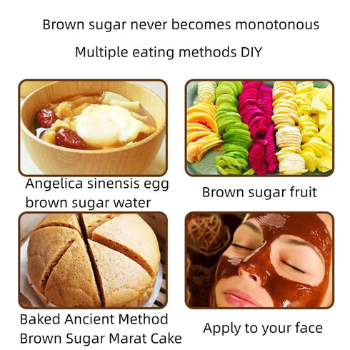 MKJJNCUY 10.5 oz/ 300g Ginger Brown SugarBrown Sugar, Handmade Dark Brown Sugar, Granulated Red Sugar