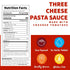(24 oz. 8 pack) 5th Dei Fratelli Three Cheese Pasta Sauce jars; - No Water Added - Never from Tomato Paste - Generation