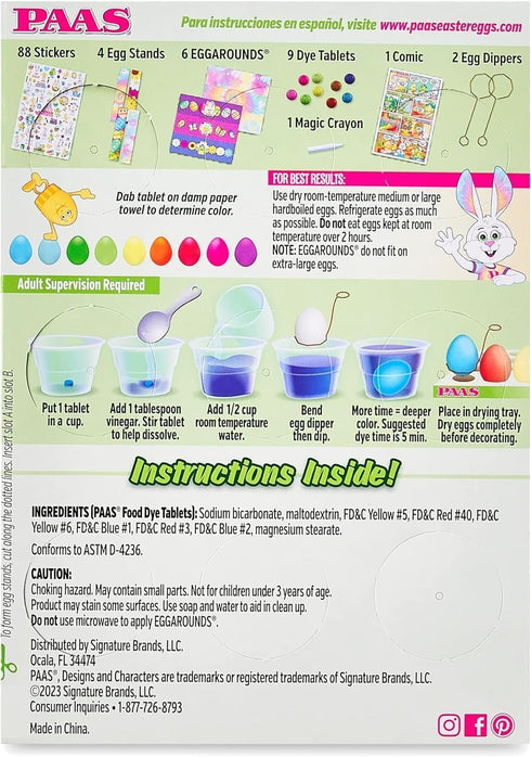 Set: PAAS Egg Decorating Kit Super Deluxe and Marble - America's Favorite Easter Tradition