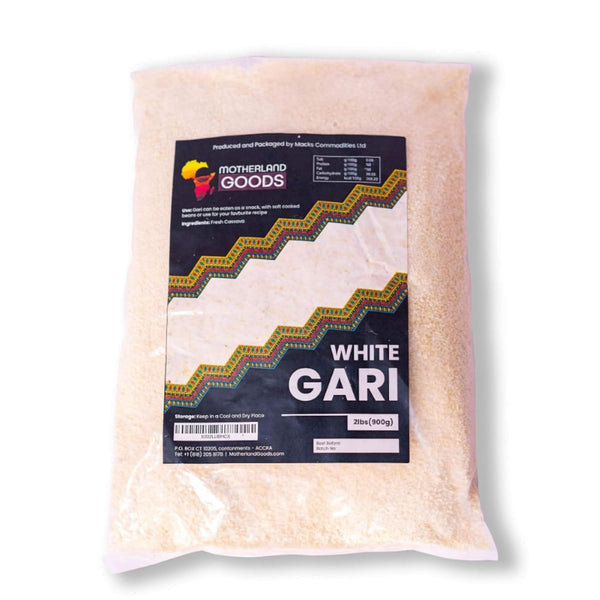 Motherland Goods White West African Gari - Premium Ghana Garri - Gluten Free, Fine
