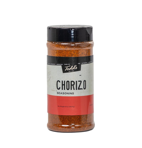 Todd's Chorizo Sausage Seasoning, 8.5 oz bottle