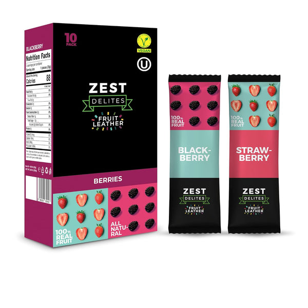 Fruit Snacks by Zest Delites, Fruit Leather, Healthy Snacks for Adults &