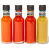 Thoughtfully Gourmet, Global Hot Sauce Gift Set, Internationally Inspired Flavors Include Puerto Rican Mango Habanero, Mexican Style Hot Sauce & More, Set of 4