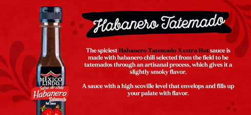 Mexico Lindo Habanero Hot Sauce Xxxtra Hot, 83,200 Scoville Level, Perfect for Quesadillas, Soups & Nachos - 5 Fl Oz