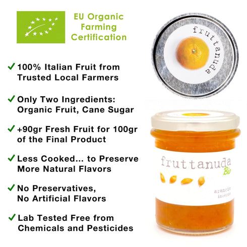 100% 90%+ 8.1 oz WellEatable Orange Marmalade, Italian Fresh Citrus, Fruit-Forward, More Spoonable, Less Jelly (See