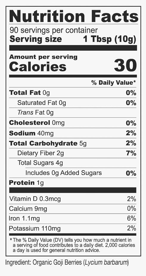2lb, Anthony's Organic Goji Berries, Dried, Gluten Free, Non GMO, Wolfberries, Unsulphured, Vegan