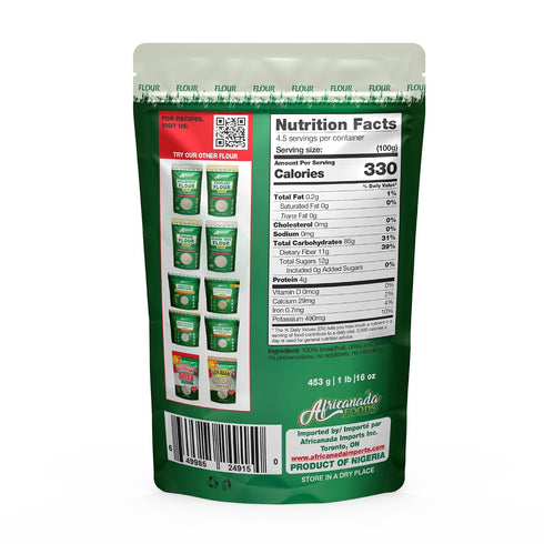 Africanada Foods 454g All Natural Breadfruit Flour | Baking, Smooties |