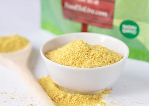 4 Food to Live Organic Old Fashioned Cornmeal Coarse, Pounds Non-GMO, Whole Grain, Vegan, Kosher, Bulk Yellow Milled