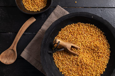 17.6 oz Sanniti Toasted Fregola Sarda FIne Semolina Pasta Fregula Tostata Fina