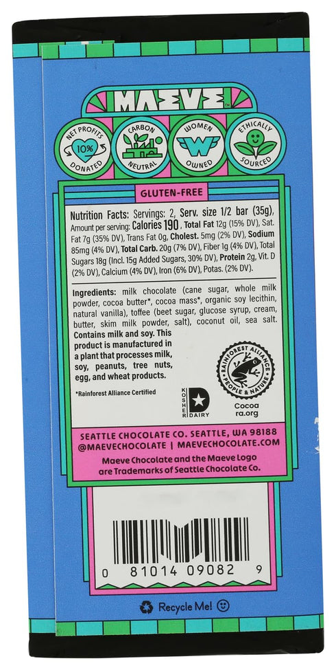 Gourmet San Juan Salted Toffee Truffle Bar Delight