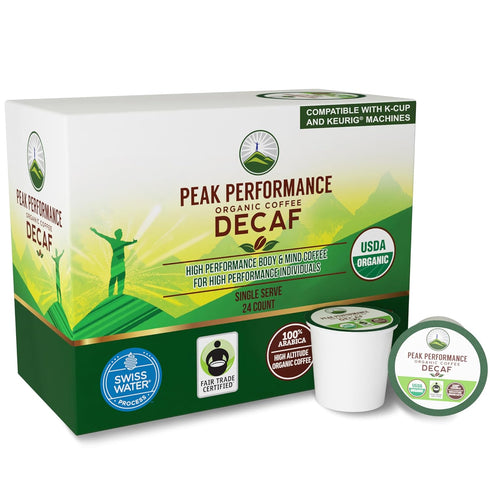 USDA Organic Decaf Coffee Pods - Compatible with K-Cup and Keurig Machines