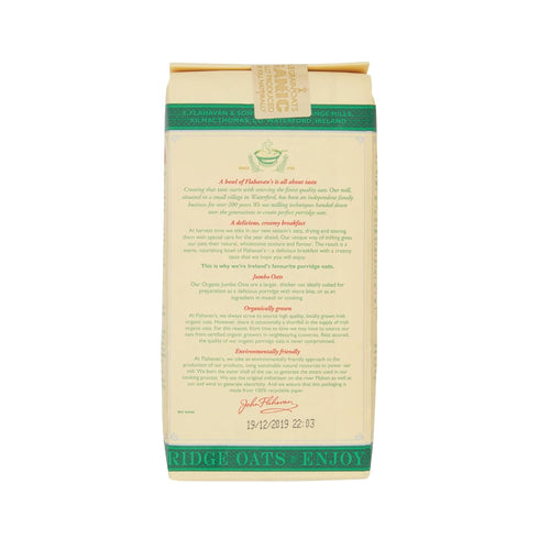 (1Kg) Flahavan's Irish Organic Jumbo Oats