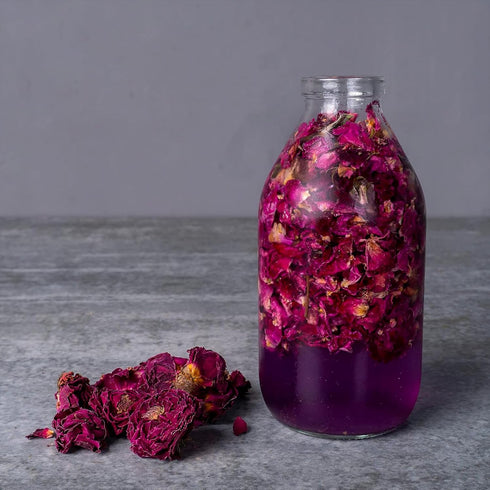 1LB Cure With Pure Dried Rose Buds & Dried Rose Petals Edible Rosebuds & Dried Roses For Tea, Baking, Relaxing Bath