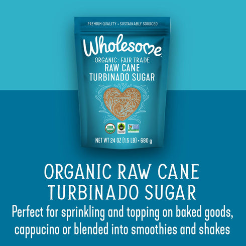 1.5 lb (Pack 2) Wholesome Sweeteners, Granulated Amber Sugar