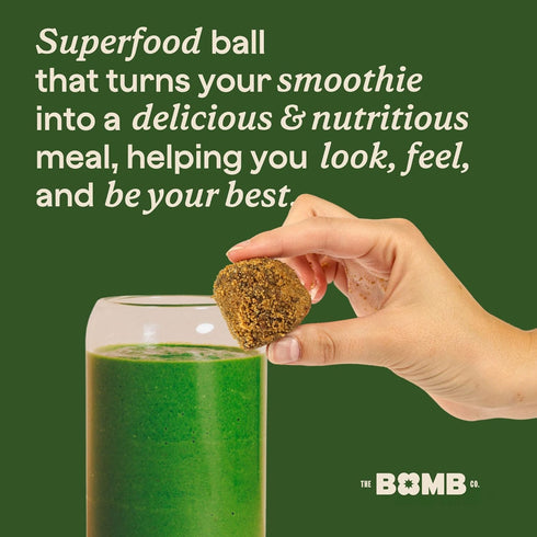 The Bomb Co. Glow Getter Blender Bomb, Superfood Smoothie Supplement, 10 Servings, Gluten Free, High Fiber, Hair & Skin