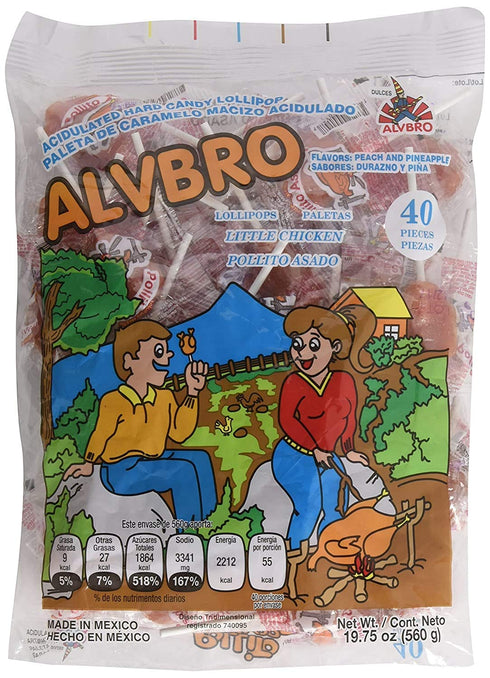 Alvbro Pollito Asado (Little Chicken Lollipop Hot) - PACK OF 2