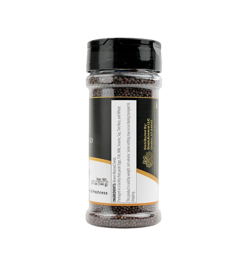 (5.1 GranAroma Brown Mustard Seeds, Strong Flavor, Condiments & Sauces, Versatile Seeds Ounce)