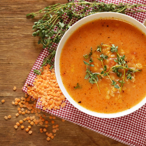 ANA'S FARM 2 lb Red Split Lentils Bulk Bag Premium Quality, Clean & Natural, Fast-Cooking Red Lentils for Soups, Stews