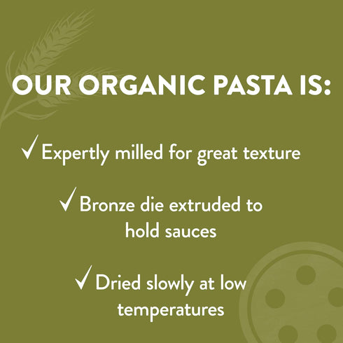 100% (4 Pack) DeLallo Organic Farfalle Pasta, Made with Only Semolina Durum Wheat Flour, Bronze Cut, Made in Italy