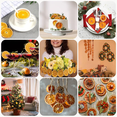 Fraunitsh 3.17oz/90g, Dried Orange Slices, Dehydrated Dried Oranges Slices for Cocktails, Garnishes, Cakes, Crafts