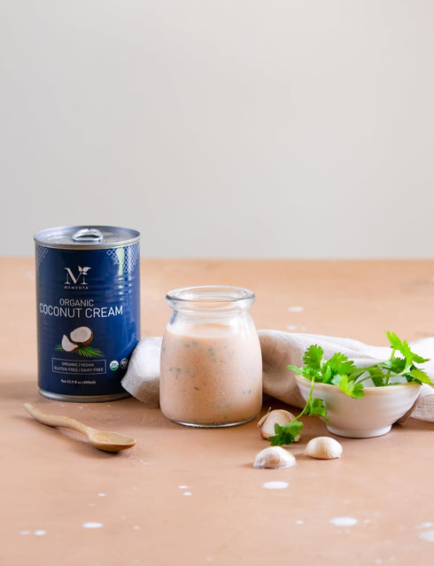 400 ml (Pack 3) 22 Mementa Inc Organic Coconut Cream Can of - Vegan, Plant-Based Percent Coconut Milk, Dairy
