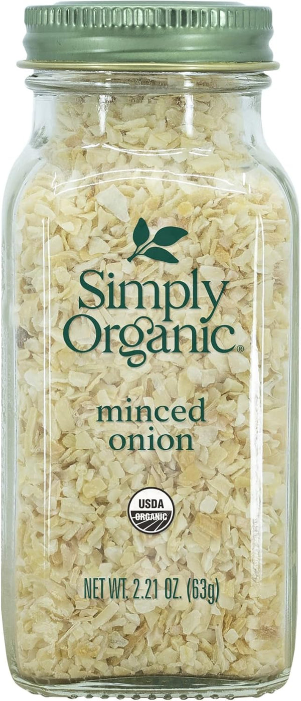 Simply Organic Minced White Onion, Certified Organic | 2.21 oz | Pack of 4