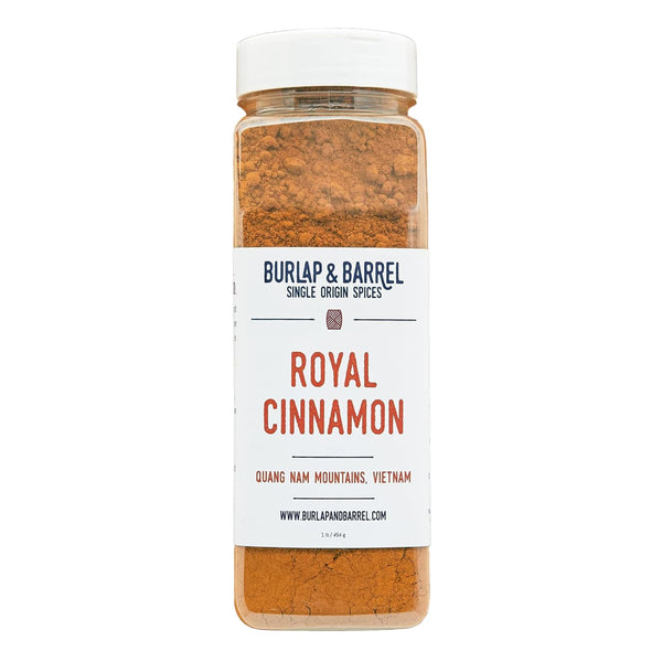 Burlap & Barrel Royal Cinnamon Intense Sweetness & Spiciness of Vietnamese Cinnamon