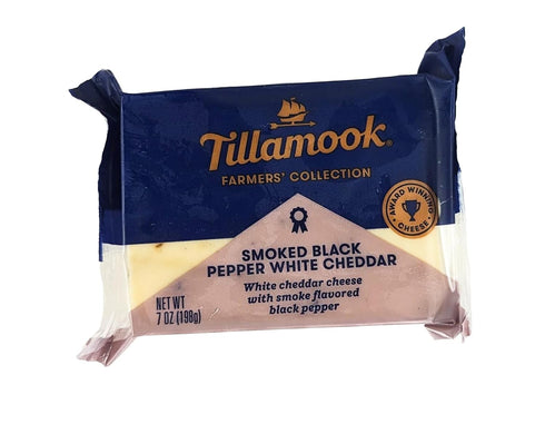Generic Tillamook Smoked Black Pepper White Cheddar 7 oz (Pack of 4)