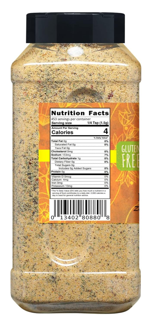24 oz. Garlic Festival Foods Lemon Garli Garni Zesty Garlic Seasoning Grande