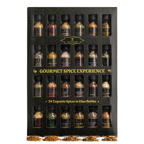 TILZ COLLECTION Spice Gift Set -24 Gourmet Spices For Cooking, Grilling, Rubs, Mixed Spice,