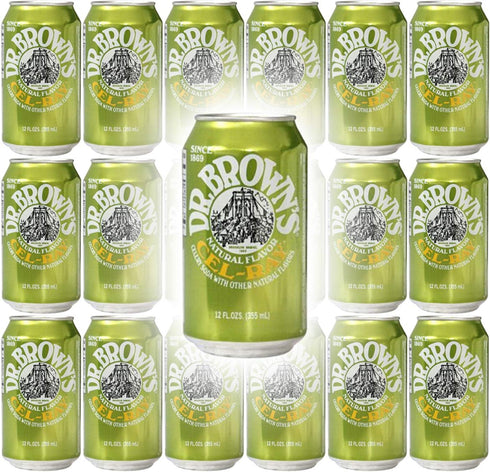 Dr.Brown's Dr. Brown's Cel-Ray Celray Soda, 12oz Can (Pack of 18, Total of