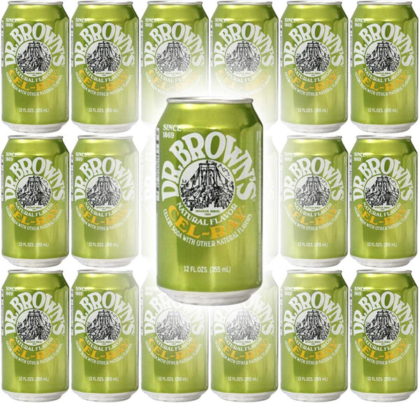 Dr.Brown's Dr. Brown's Cel-Ray Celray Soda, 12oz Can (Pack of 18, Total of