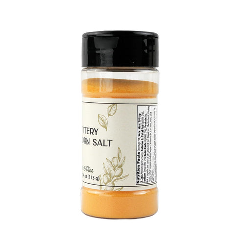 (4 Olive & Vine Buttery Popcorn Salt, Rich Flavor, For Movie Night Snacks, Authentic Taste, For Global Recipes Ounce)