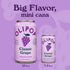 Pack Packed 7.5oz (6-Cans) OLIPOP Minis Prebiotic Soda Pop, Classic Grape, Pantry with Prebiotics, Fiber