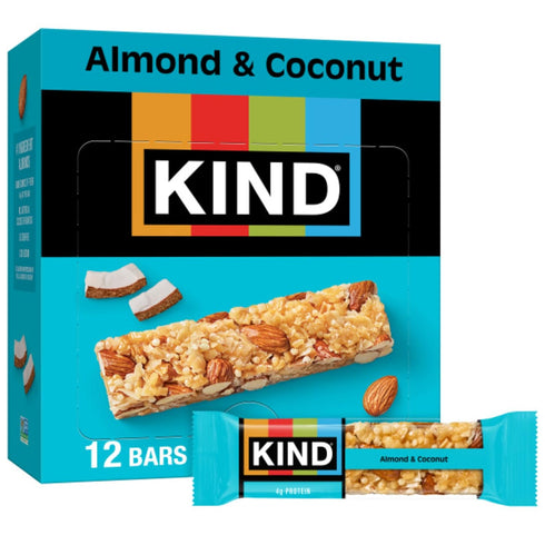 KIND Healthy Snacks Bars, Almond & Coconut, Gluten Free, Low Sodium Snacks,