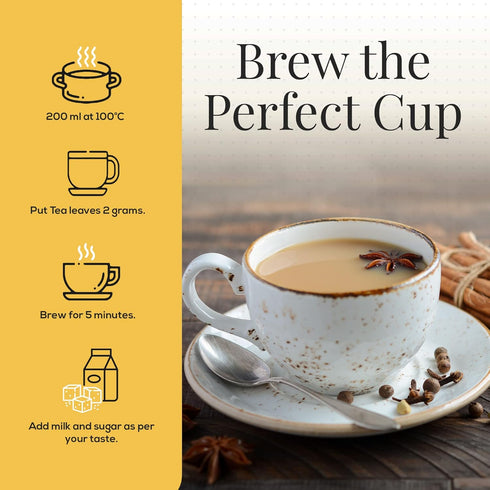 The Tea Heaven Masala Chai Tea Indian Loose Leaf Chai Tea with Whole Spices, Spiced Green Tea for Hot or Cold Brewing, 150 Grams (5.2 oz)