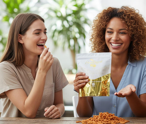 2 SweetGourmet Cheddar Sesame Sticks, Cheese Flavored Crunchy Snack, Pound Bag, No Preservatives, No Artificial Flavors