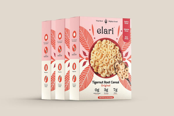 Elari Tigernut Root Cereal, 8.5 oz, Gluten-Free, No Added Sugar (3 Pack,
