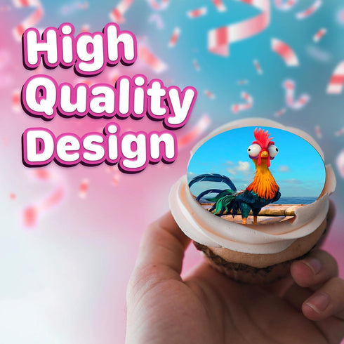 30 Edible Cupcake Toppers, Ocean Explorer Inspired Collection of Cake Decorations on Wafer Sheet