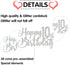 Silver Glitter Happy 10th Birthday Cake Topper - 10th Birthday Party Decoration